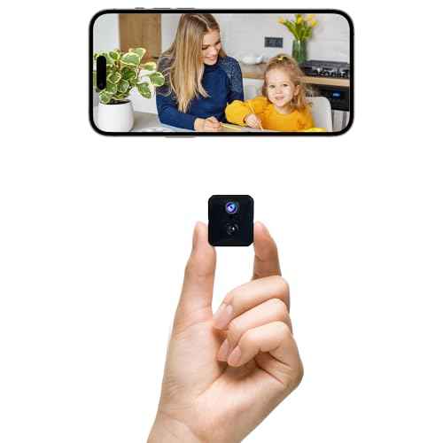 javiscam Mini Camera, 4K HD Nanny Cam for Home with Longer Battery Life, Motion Detection, App Control, Cloud & SD Storage, Wireless Camera for Pet/Baby/Nanny Surveillance
