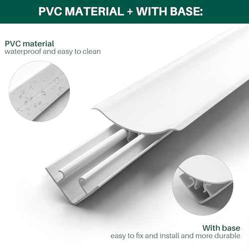 Ceiling Crown Molding Trim 10-Pack 46.9Ft in Total Length, with Base Decorative Ceiling Molding Bars -Install with Glue or Screws, White (Adhesive not Included)