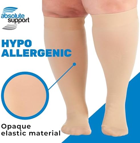 ABSOLUTE SUPPORT 20-30mmHg Medical Compression Socks for Men and Women, Support for Variose Veins, Swelling, A501