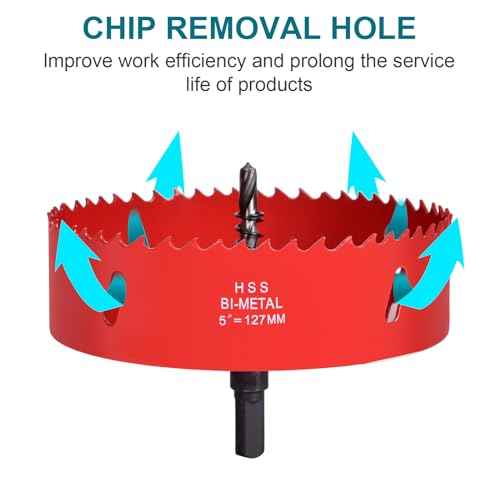 4 Inch / 102mm Hole Saw for Wood, Plastic Board, Ceiling, Drywall, Plasterboard, and Metal Sheet - HSS Bi-Metal Hole Cutter with Pilot Drill Bit
