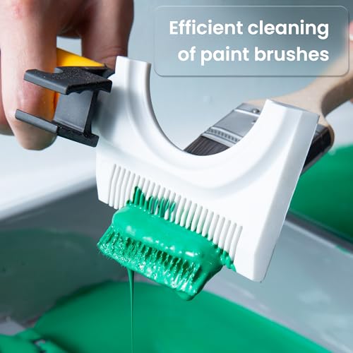 VOOMEY 7-in-1 Paint Brush Comb, Paint Roller Cleaner, Paint Brush Cleaner Tool,Paint Can Opener,Scraper Design