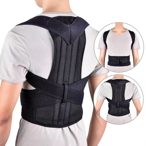 Posture Corrector for Women and Men,for Preventing Hunchback Upper Back Brace, Adjustable Back Straightener for Providing Pain Relief From Neck,Back & Shoulder，Shoulder Posture Brace(XL)