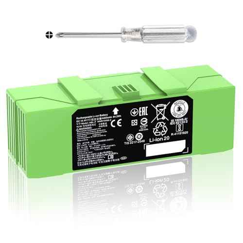 Dentsing 14.4V ABL-F Battery for iRobot Roomba i3 i3+ 3150 i4 i4+ 4150 i7 i7+ j7 j7+ 7158 7150 7550 7558 i8 and e5 5150 e5150 e6 e6198 Replacement Battery for Roomba i & e & j Series 64.2Wh 4460mAh