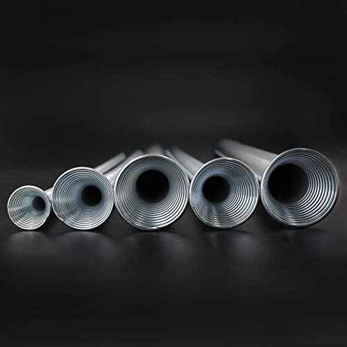 5 Pack Spring Tube Bender Set 1/4'', 5/16'', 3/8'', 1/2'' and 5/8'' for Copper, Aluminum and Thin Wall Steel Tubing Bender Kit, 8.27" / 210mm Length
