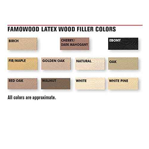 FamoWood 40042126 Latex Wood Filler - 1/4 Pint, Natural