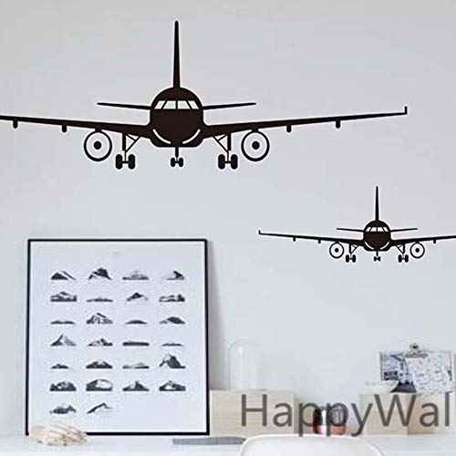 Airplane Wall Stickers DIY Airplane Wall Stickers Boys Art Decorative Wallpaper Biplane Silhouette Stickers Suitable for Families Children's Rooms Gifts for Boys
