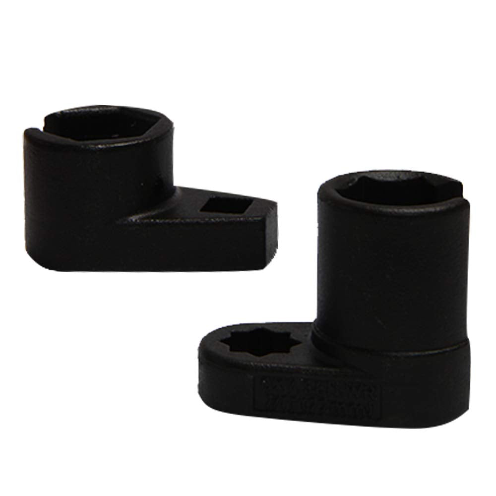 A ABIGAIL 5 PCS Automotive O2 Oxygen Sensor Socket Wrench Removal Tool and Thread Chaser Set 3/8" 1/2" Drive x 7/8" 22mm O2 Sensor Wrench Remover