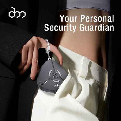 Hidden Camera Detector & GPS Tracker Detector ? Portable Bug Detector, Alarm & Flashlight, Travel Essentials & Personal Privacy And Security Keychain Set for Women, Gifts for Teen Girls - Self Defense