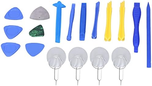 JTLB Disassembly Tools, Plastic Opening Prying Bar Triangular Spudger Repair Kit with Multiple Metal and PVC Tools for Electronics Phone Tablet Laptop Camera Repair