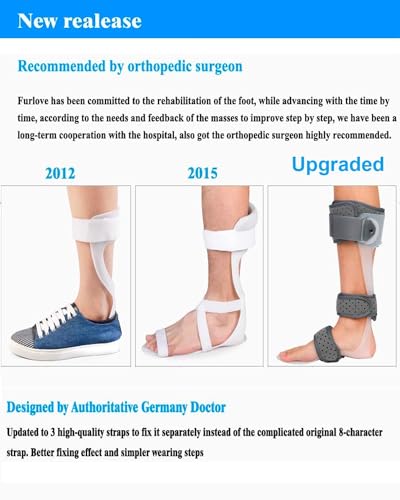 AFO Drop Foot Brace Medical Ankle Foot Orthosis Support Foot Drop Postural Correction Brace (Right/XL)