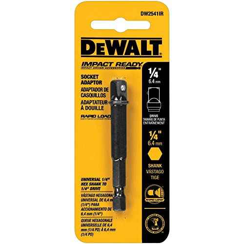 DeWalt DW2541IR 1/4-Inch Hex To 1/4-Inch Square Impact Ready Socket Adaptors