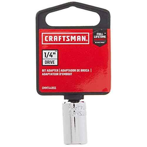 CRAFTSMAN Socket, 1/4-Inch Drive Bit Adapter (CMMT44955)