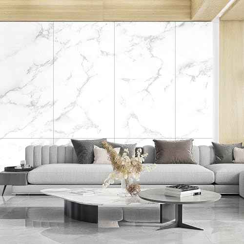 Marble Contact Paper Peel and Stick Wallpaper Glossy Granite Self Adhesive Waterproof Countertop Vinyl Wrap Removable Decorative Film for Kitchen Cabinets Bathroom (15.7" x 78.7")