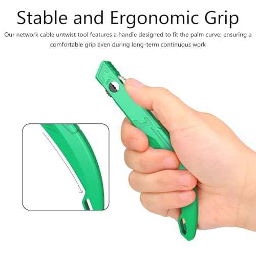 Wire Straightener & Untwist Tool for 1.3mm Crystal Network Cables ? Efficient Cable Comb and Wires Pair Separator