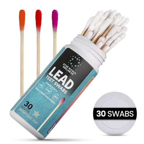 Lead Test Kit, 30 Units, Lead Paint Test Kit, Lead Test Swabs for Instant Lead Detection â Home Use on All Surfaces: Painted, Dishes, Toys, Jewelry, Metal, Ceramics, Wood.
