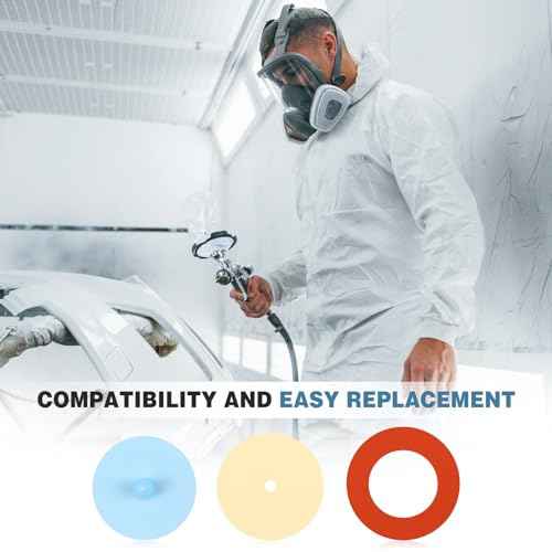 Kingdder 30 Pcs Half and Full Face Respirator Mask Replacement Parts Compatible with 6000 Series Inhalation Port Gasket 6895 and Inhalation Valve 6893 and Valve Replacement 6889, Each 10 Pcs