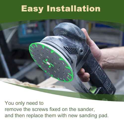 Upgraded 202460 6-Inch(150mm) Hard Sanding Pad, 48-Hole, M8 Thread, Compatible with Festool ETS 150/3 EQ, ETS EC 150/5 EQ, ETS EC 150/3 EQ, ETS 150/5 EQ Sander Models, 1 Pack