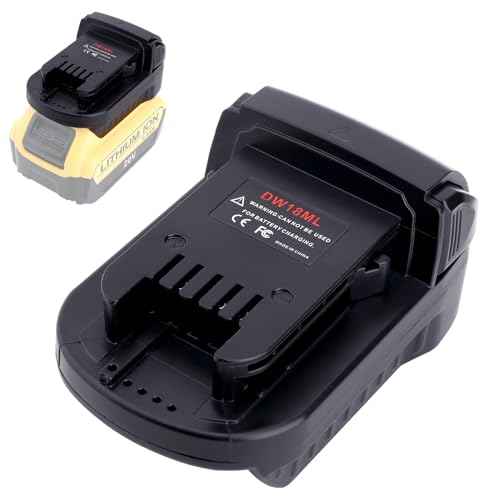Adapter Compatible with Dewalt 20V Max Battery to Replacement for M-18 18V Battery, DW18ML Adapter Compatible with Mil-Waukee 18V Cordless Power Tools