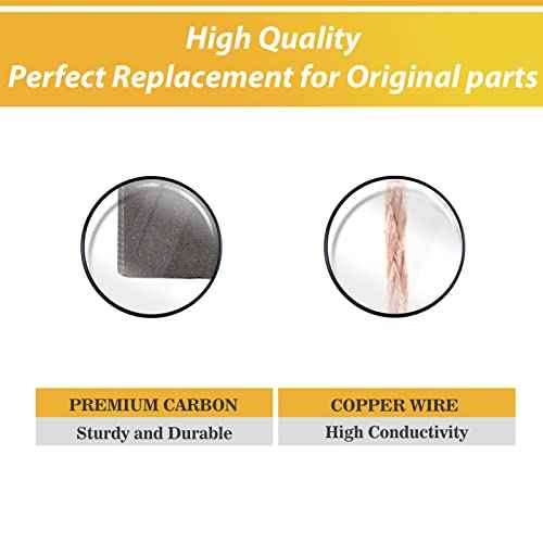 4 Pack 1617014126 Carbon Brushes Compatible with Bosch 11316EVS 11317EVS 11311EVS 11223EVS,Bosch Motor Carbon Brush Replacement Part.