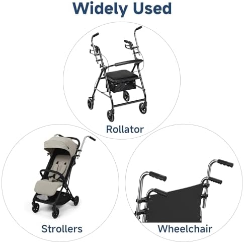 Wheelchair Handle Extenders - Stroller Handle Extender Extension, Universal Wheelchair Push Bar, Stroller Extension Handles, 2 Pack