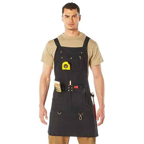 Rothco Full-Body Canvas Work Apron ?? 20 Utility DIY Accessory & Hand Tool Pockets