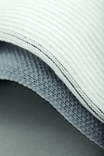 JOBST 7528902 Sport Compression Sock, Knee High, 15-20mmHg, White/Grey, Large