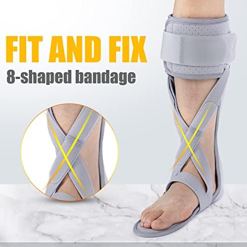 AFO Foot Drop Brace Ankle Foot Orthosis Medical Afo Walking with Shoes for Stroke Hemiplegia (Medium-Right)
