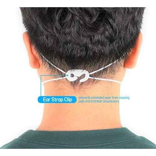 White Large KF94 Face Mask Individual Packaged 4Layer Filter Breathable Mask with Soft Elastic Earloop