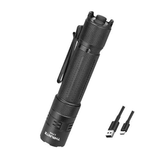 ThruNite Lynx Rechargeable Tactical Flashlight-3100 High Lumen USB-C Power Bank,417m Beam, Dual Rear Switches, IPX8 Waterproof LED Flashlights for Camping Outdoor Personal Defense