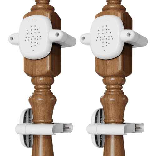 ¡¼Upgrade¡½ 2 Pcs Baby Gate Banister Adapter ? No?Drill Stair Railing Mount, Fits 2?3.5¡È Round/Square Posts, Compatible with Baby & Pet Safety Gates(White, Standard-W)