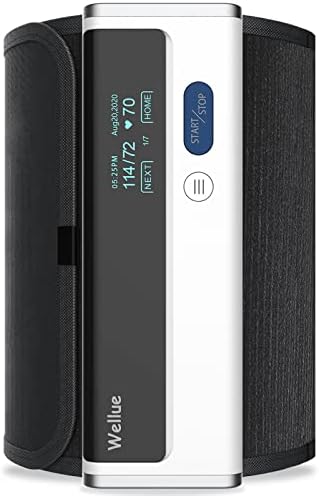 Wellue BP2A Smart Blood Pressure Monitor - Wireless Uppr Arm Cuff Bluetooth BP Machine with One Piece Design, Stores Historical Data and Connects Easily to The APP for iOS & Android