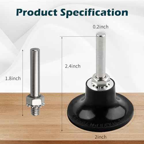 2 Pack Quick Change Disc Pad Holder, Roloc Disc Pad Holder, 2 Inch Sanding Discs Holder Roll Lock Disc Pad Quick Change Disc Adapter with 1/4" Shank for Die Grinder Power Drill Driver