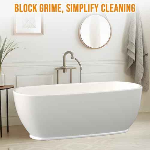 Flexible Quarter Round Molding Trim - 472in Waterproof Bendable Silicone Peel and Stick Molding Trim for Walls, Floor, Corner, Staircase, Tub, Cabinet Edge