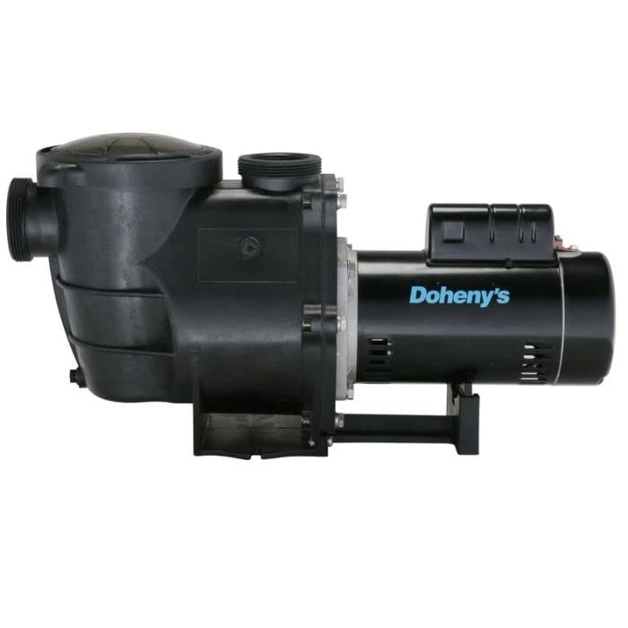 Doheny's Inground Swimming Pool Pro Pump | 1.5 HP, 115V/230V, 97 GPM | Self-Priming, Heavy-Duty, Low-Noise, High-Efficiency | Stainless Steel Shaft, Reinforced Thermoplastic, CSA & ETL Certified