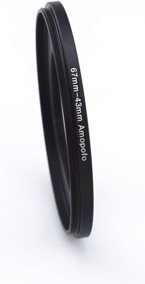 67mm to 43mm /67mm-43mm Step-Down Ring Filter Adapter for All Brands UV,ND,CPL,Metal Step-Down Ring Adapter