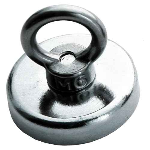 Rack-A-Tiers Racky Van Magnets - Magnetic Tool Holder for Vans, Electrician Van Magnet, 50 lbs Magnet Hook with Carabiner (50 lbs) (RV050)