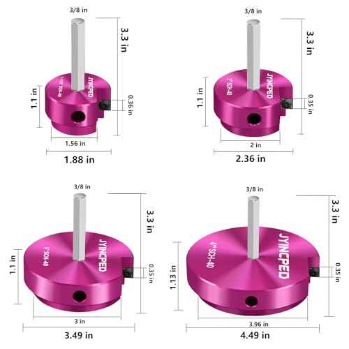 4 Pcs PVC Reamer Kit,Fitting Saver PVC Pipe Reamer Socket Saver Set for Plumbing,Includes 1-1/2 Inch 2 Inch 3 Inch 4 Inch,Plastic Pipe Reamers Tool Kit for Sch.40 CPVC ABS Fittings,Fit for 1/2" Drills