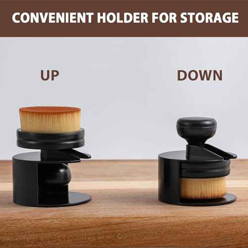 Cutting Board Oil Wax Applicator with Holder, Board Applicator for Applying Mineral Oil, Wax, Wood Oil on Cutting Boards, Spatula, Butcher Blocks, Spoon and Other Wooden Bamboo Utensils