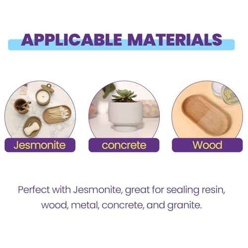 BOOWAN NICOLE Paste Sealer Wax with Carnauba and Beeswax - Clear - Perfect for Wood Stone Concrete Jesmonite, Food-Grade Waterproof