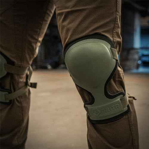 GRITR Tactical Knee Pads for Work, Hunting, Construction, Gardening, Paintball w/Foam Padding, Hard Shell & Adjustable Straps - Heavy Duty Professional Knee Protectors for Men & Women