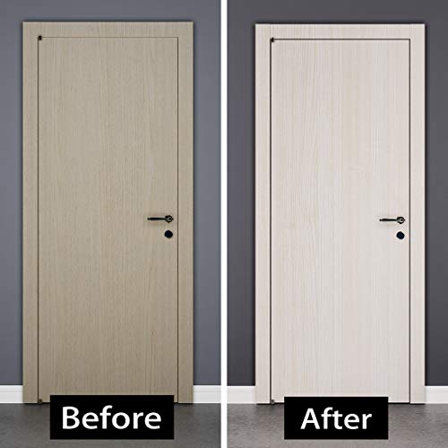 Livelynine Wood Contact Paper Peel and Stick Countertop Waterproof Wallpaper for Kitchen Cabinet Covers Light Wood Grain Vinyl Wrap Front Door Funiture Removable Self Adhesive Shelf Liner 15.8x78.8