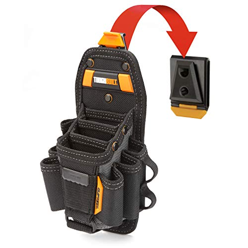 ToughBuilt - Technician 10 Pocket Pouch (Medium) - 14 Pockets & Loop, 3 Adjustable Holster, 6 Snug-fit Screwdrivers, Accessories, Secure Multi-Tool Holder - (TB-CT-36-M10)