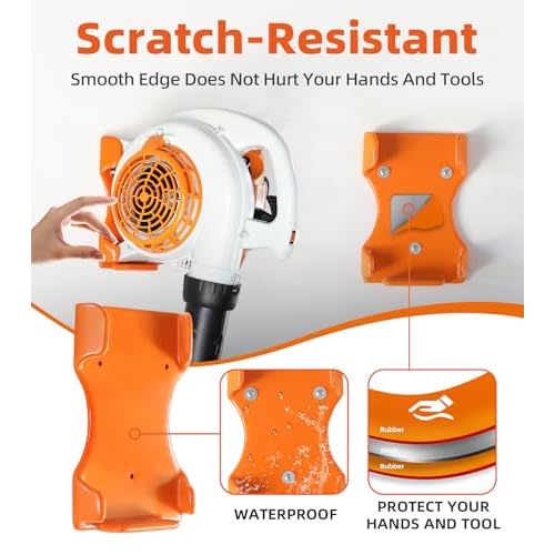 Leaf Blower Hanger, 1 Pack Handheld Blower Rack for Garage Wall, Leaf Blower Holder, Only Compatible with Stihl BG-50, BG-56, BG-66, SH-56