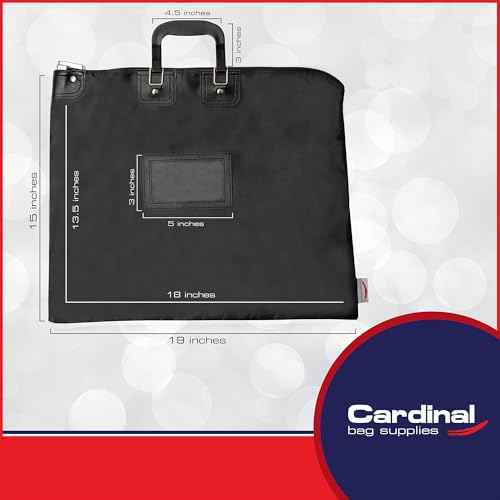 Locking Document Security Bag handles HIPAA Compliant Medical Transport Business Financial 15¡± x 19¡±