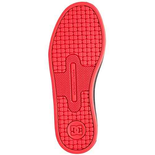 DC womens Court Graffik Skate Shoe, Black/Hot Pink, 7.5 US