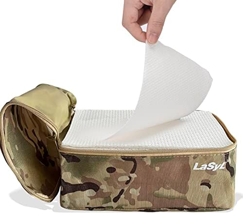 LaSyL Super Absorbent Commode Pads - 100 Count Wholesale Value Pack - for Camping Portable Toilet Bags, Commodes Liners Disposable, Bed Pan, Potty Chair-Leak Proof