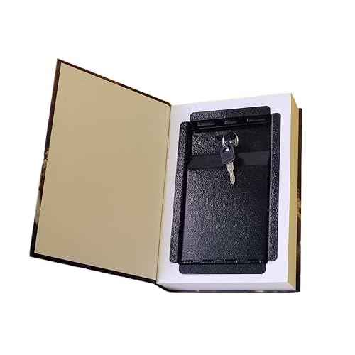 Real Pages Book Safe with Key Lock - Hollow Secret Compartment for Cash, Jewelry, Passports | Anti-Theft Hidden Storage Box Disguised as Home&Office Book |Travel Safe (Les Miserables-Key)