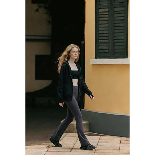 Colorfulkoala No Front Seam Flare Leggings Dreamlux High-Waisted Workout Yoga Pants for Women 27.5"/ 29.5"/ 31.5" Inseam