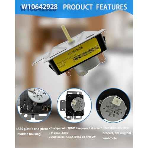 Upgraded W10642928 WPW10642928 Dryer Timer Compatible with Maytag MEDX655DW1 MEDX655DW0 MGDX655DW2 MGDX655DW0 Dryer etc. Replacement for PD00043061, 4448993, AP6023568, PS11756913, EAP11756