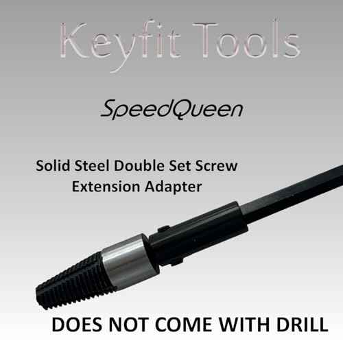 Keyfit Tools SpeedQueen Professional Sprinkler Nipple Extractor Ez-Out Fitting Removal Tool Drill Powered Speed Remove Broken Risers in Seconds ~1/2" & 3/4" ~QuadSplit Teeth Precision CNC Machined